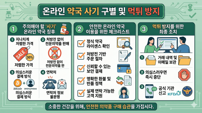 온라인약국 사기 구별 먹튀 방지