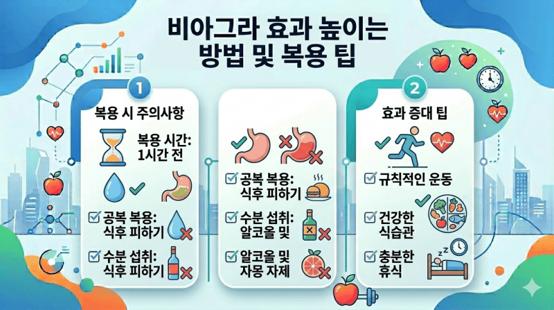 비아그라 효과 시작 시간 그래프 복용 후 변화