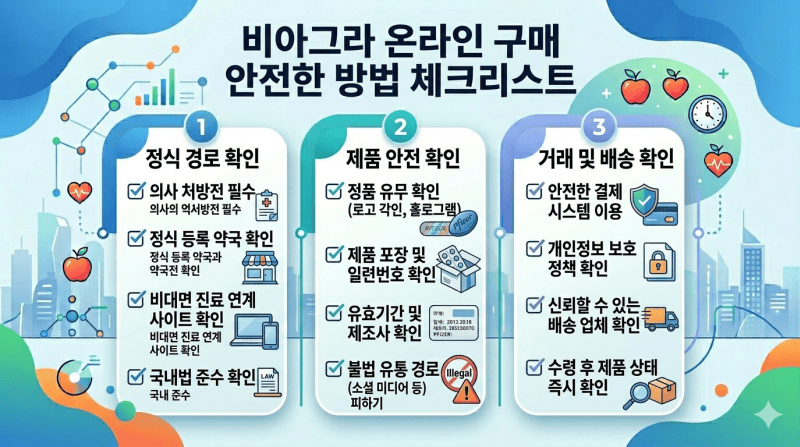 비아그라 온라인 구매 안전한 방법 체크리스트