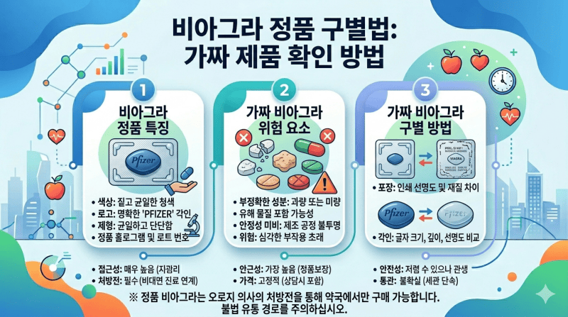 비아그라 정품 구별법 가짜 제품 확인 방법