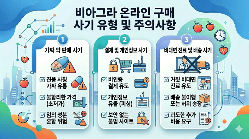 비아그라 온라인 구매 사기 유형 주의사항